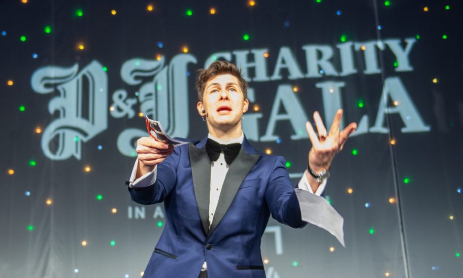 Presenter Ben Hanlin brought the magic to the P&J Live. Image: Kami Thomson/DC Thomson