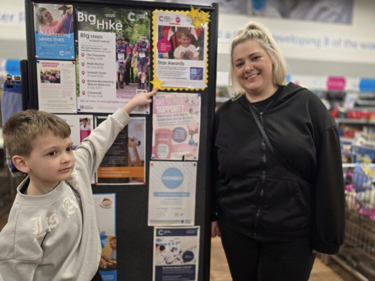 Fraser Wood and his mum, Louise Pope