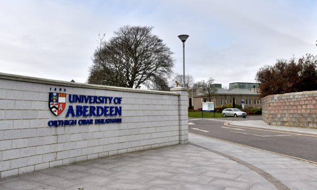 Aberdeen University main entrance.