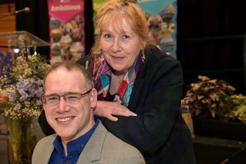 Councillor Barbara Jarvie, pictured with her son and fellow councillor Andrew Jarvie, 