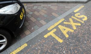 taxi rank on road