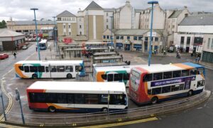 Farraline Park is currently the home of Inverness bus station. Image: Sandy McCook/DC Thomson