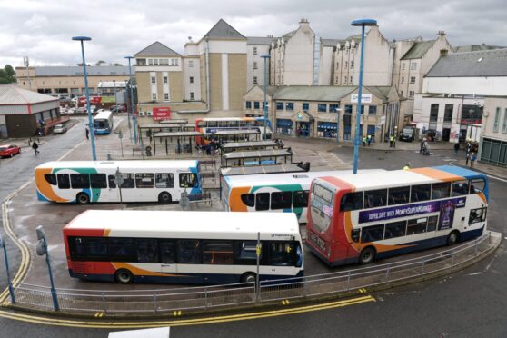 Farraline Park is currently the home of Inverness bus station. Image: Sandy McCook/DC Thomson