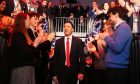 Labour leader Anas Sarwar arrives to give his speech in Glasgow. Image: Andrew Milligan/PA Wire