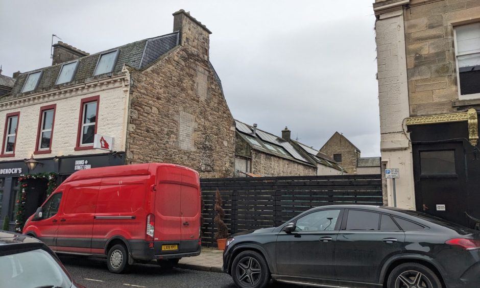 Site of vacant Elgin High Street building.