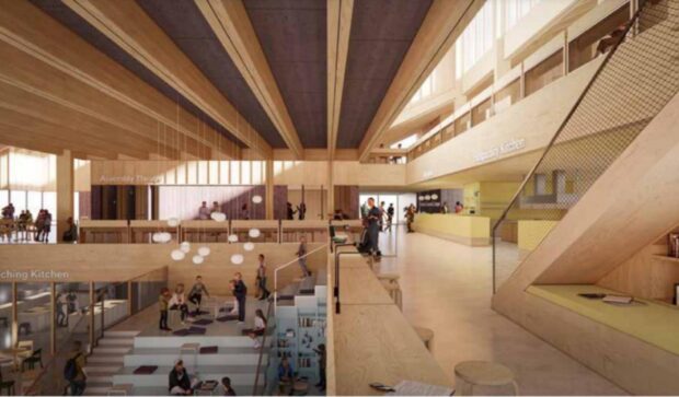 Inside the proposed Peterhead Community Campus. Image: Aberdeenshire Council