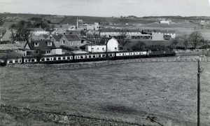 1973: A train passing the former Portlethen Station, which by May 1973 had been turned into a home. Image: DC Thomson