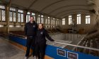 Steven Cooper and Becky Orlinski at Bon Accord Baths