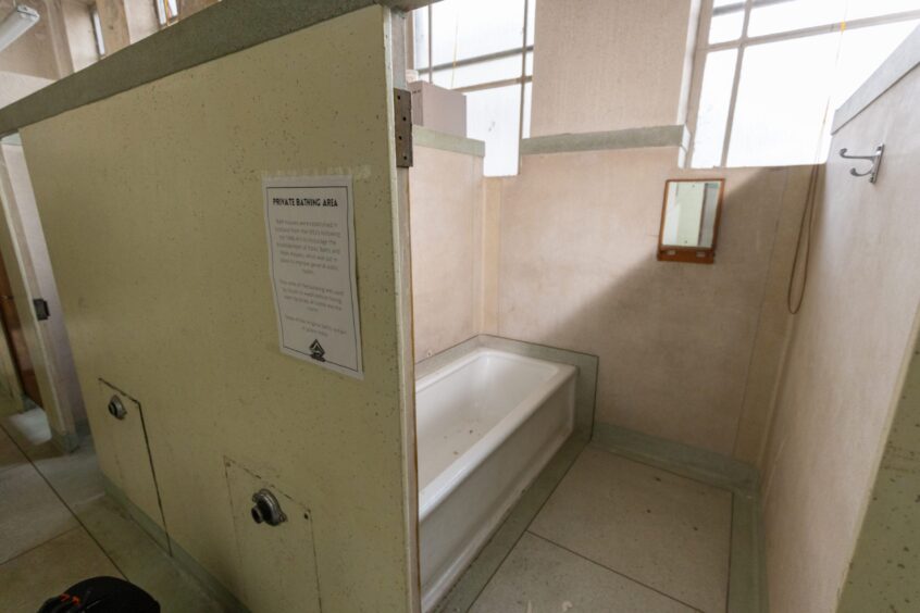 Private bathing area at Bon Accord Baths 