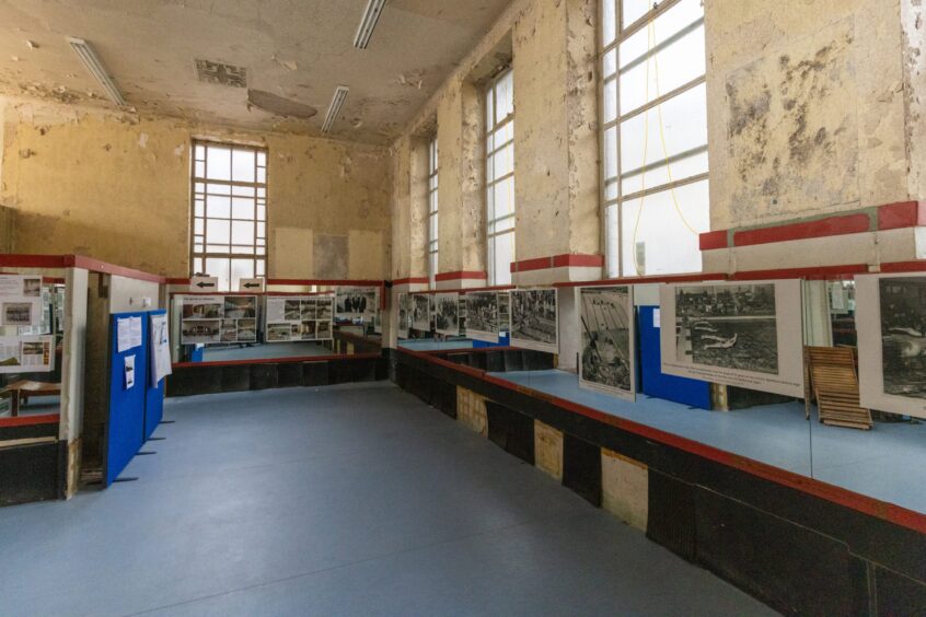 Photos on display at Bon Accord Baths 