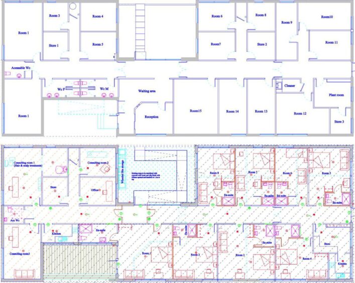 planning documents turning the thurso health centre into a hostel/wellnes centre