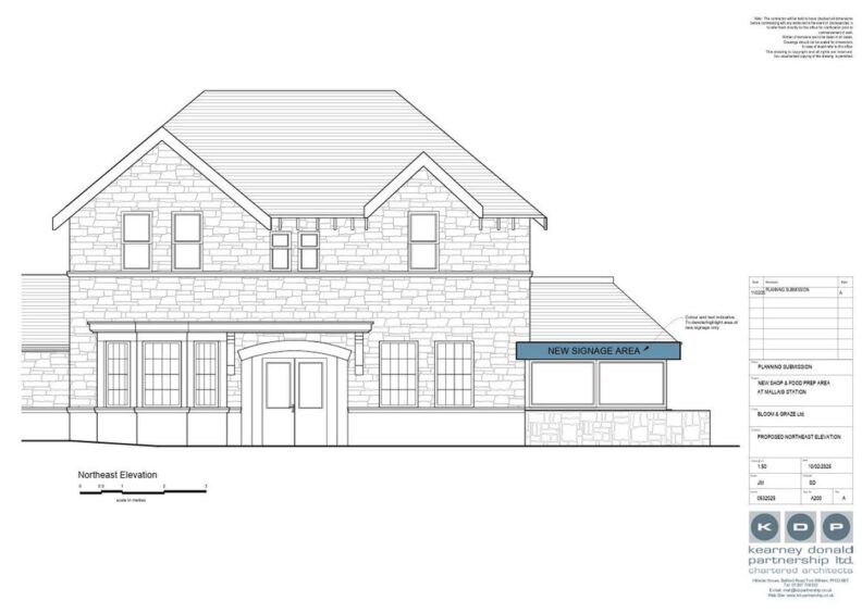 Planning Ahead: A plan for a new takeaway and commercial kitchen at Mallaig Train Station.