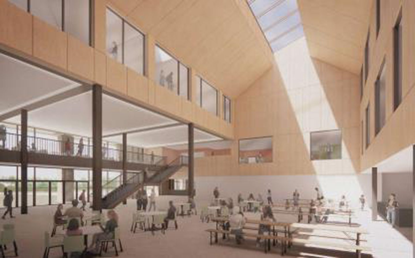 The dining area in Hazlehead Academy