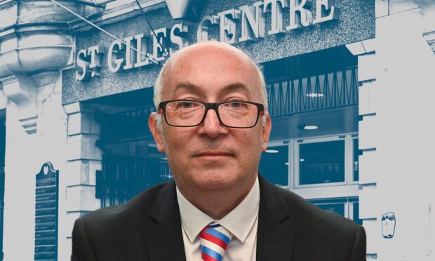 Councillor Marc Macrae believes public support has helped convince more shops made homeless by the St Giles centre to try to stay in Elgin. Image: Clarke Cooper/DC Thomson