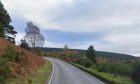 To go with story by Jenni Gee. A dangerous driver caused a motorcyclist to take evasive action after crossing into his carriageway before a blind bend Picture shows; Struie south of Aultnamain. N/A. Supplied by Google Street View Date; Unknown