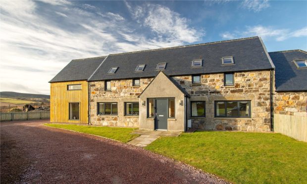 1 Upper Pirriemill in Huntly boats four sizeable double bedrooms. Image: Galbraith.