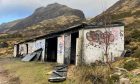 Fire at outbuildings of the former home of Jimmy Savile in Glen Coe.