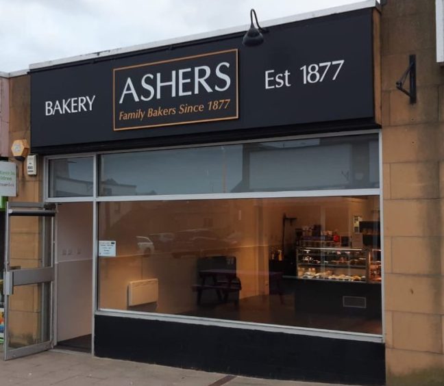 Ashers bakery exterior. 