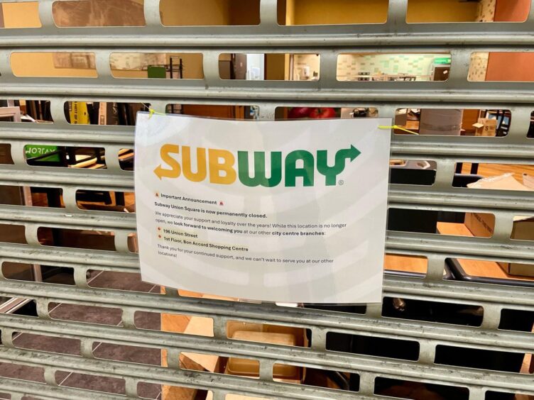 Subway notice