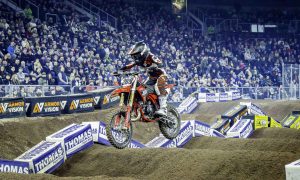 The Arenacross Tour delivered thills in Aberdeen. Image supplied by The Arenacross Tour