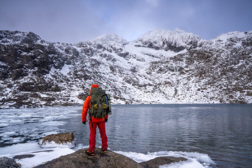 The cave in which Adrian Trendall sheltered is between Sgurr Alasdair and Sgurr Sgumain. In the Cullins on Skye.