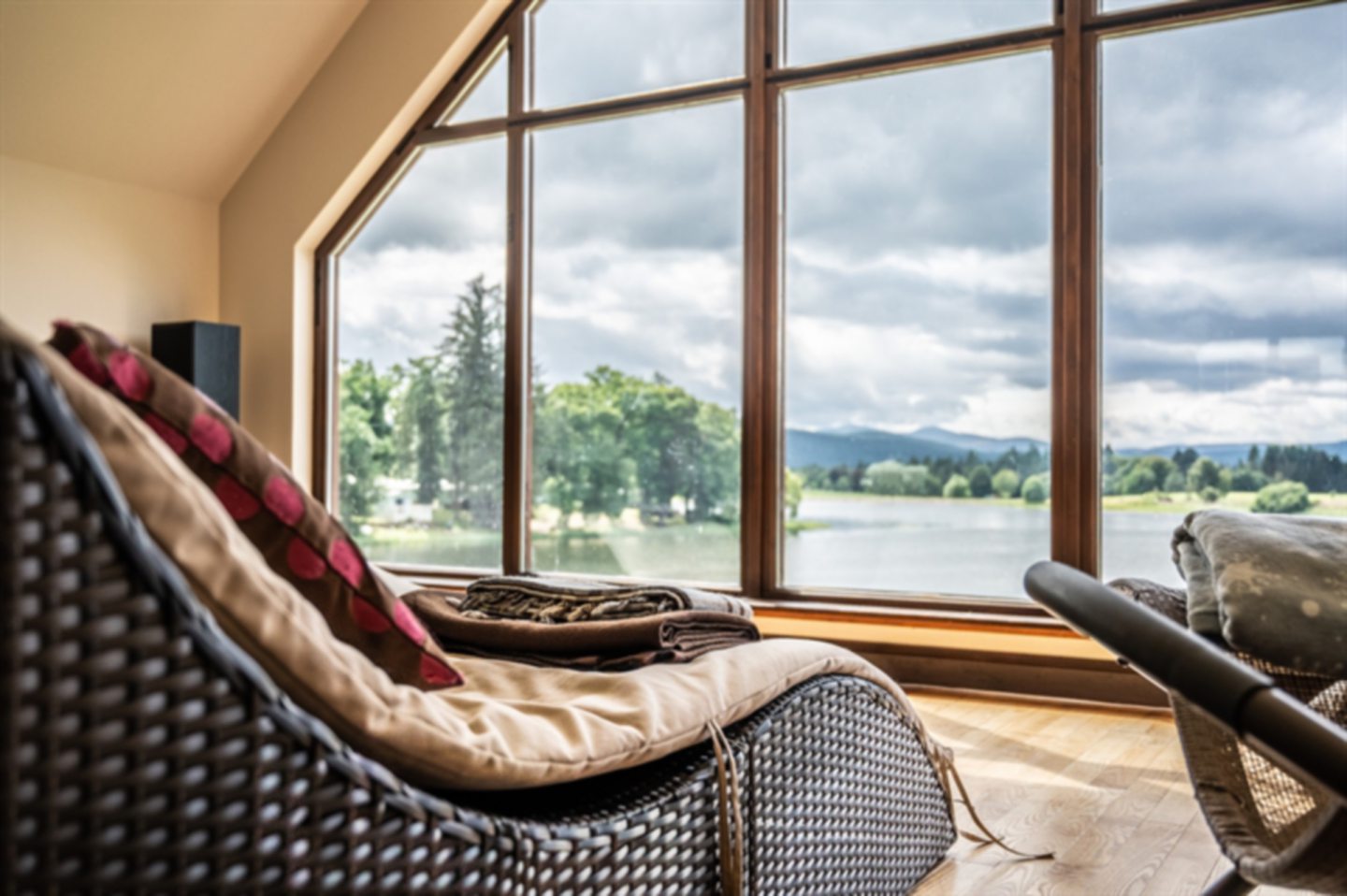 The Lodge would offer incredible views out over the loch. 