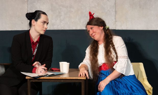 Francesca Hess (left) as Sergeant Black and Lucy Beth (right) as Blanca gave a stellar performance. Image: Jonathan Addie