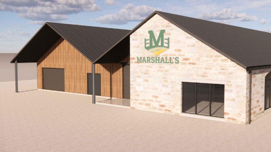 Artist's impression showing proposed extension to Marshall's Farm Shop