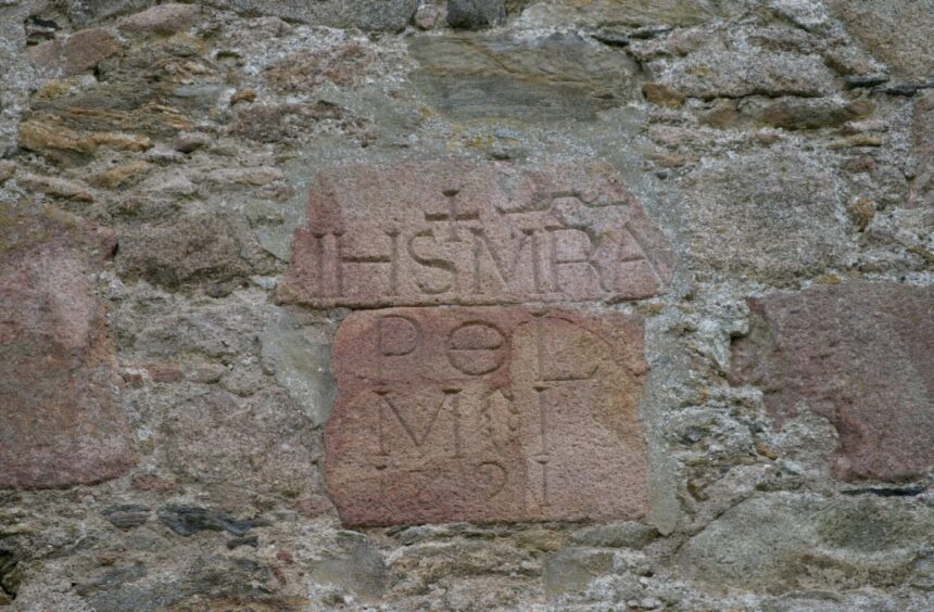 Wall detail from Fetternear House, also known as BIshop's Palace.