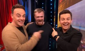 Ant and Dec with RuMac on Britain's Got Talent.