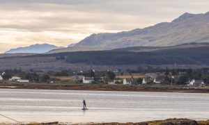 Broadford on the Isle of Skye from the water.