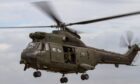 RAF Puma helicopter.