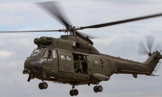 RAF Puma helicopter.