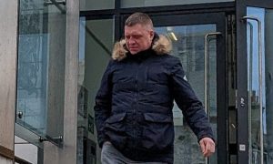 Tomas Bartnykas leaves Peterhead Sheriff Court. Image: DC Thomson