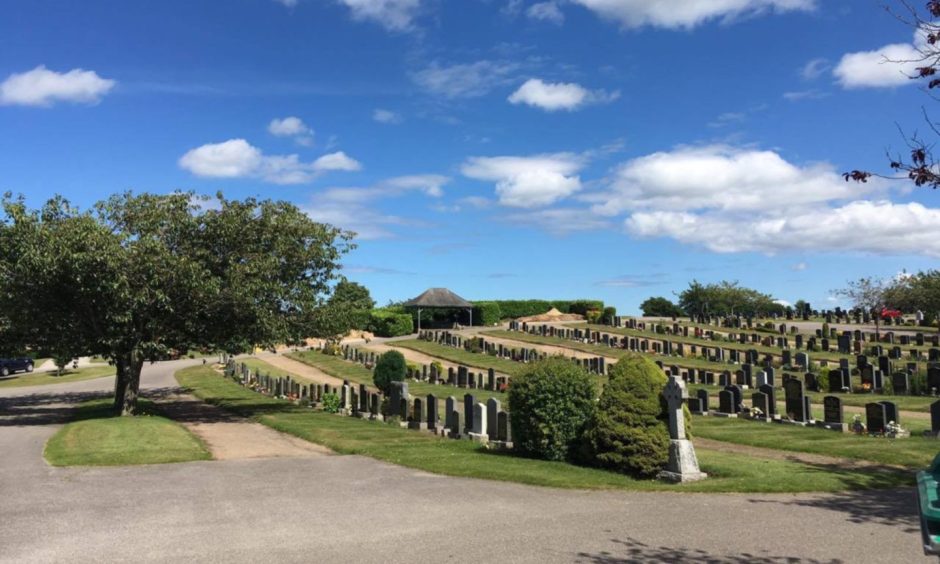 Elgin cemetery landscape. 