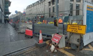 Union Street footpath, which will close on March 10.