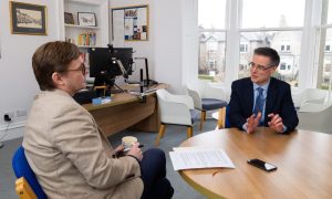 David Starbuck speaks to The P&J at Albyn School in Aberdeen. Image: Paul Reid/DC Thomson