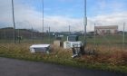 Aberdeen beach fly-tipping.