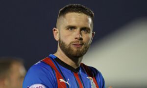 Inverness Caledonian Thistle defender Danny Devine during an SPFL Championship match against Ayr United at Somerset Park, Ayr, on January 6, 2024.