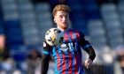 Inverness Caledonian Thistle midfielder Paul Allan in action against Annan Athletic in an SPFL League One match at the Caledonian Stadium, Inverness, on October 19, 2024.