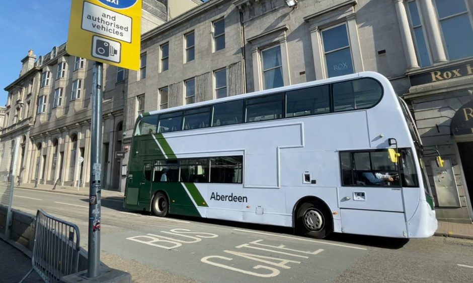 Aberdeen bus gate on Market Street