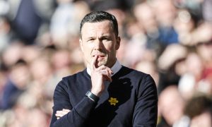 Ross County manager Don Cowie watches the action as his team take on Hearts at Tynecastle Stadium, Edinburgh, on March 15, 2025.