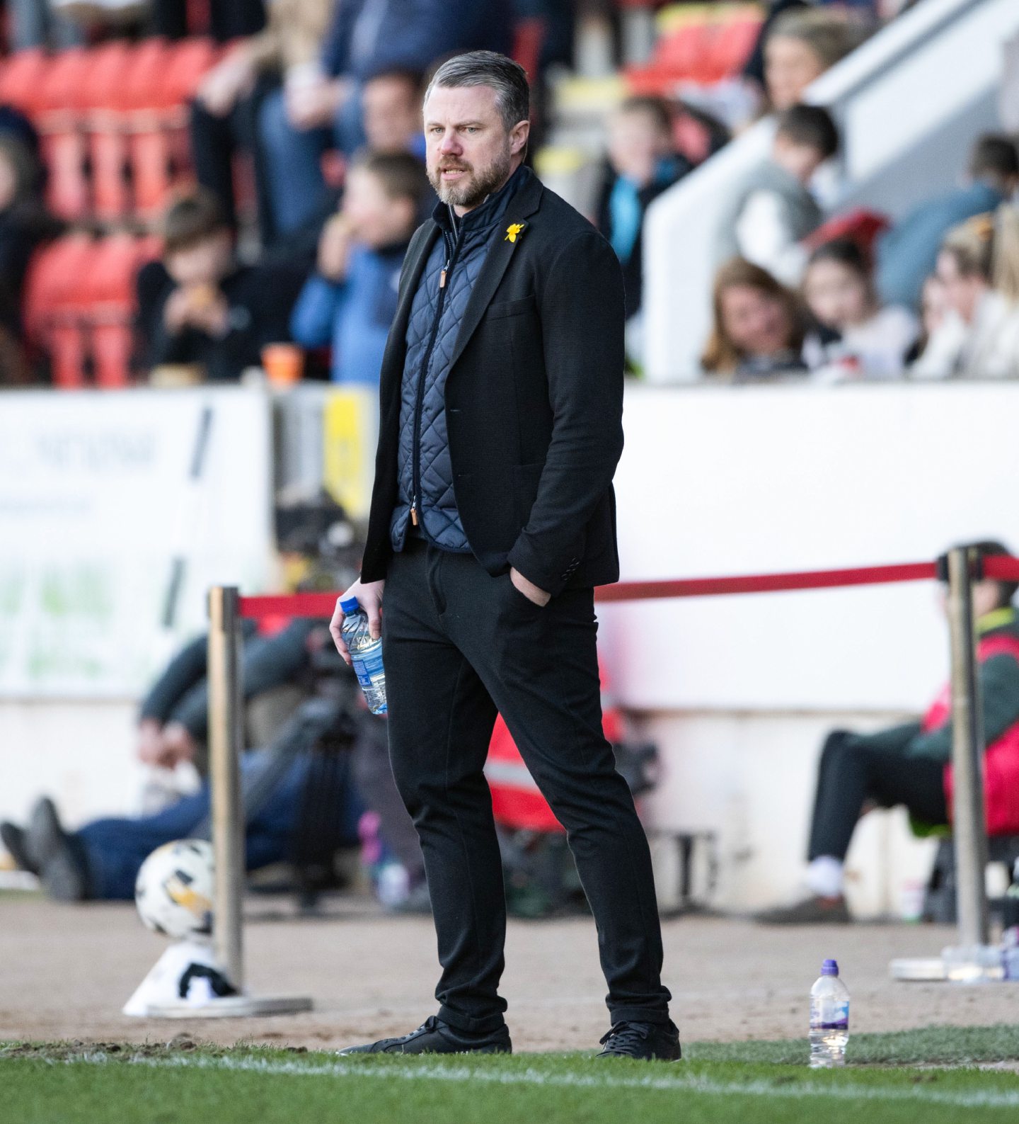 Aberdeen manager Jimmy Thelin during the 0-0 draw with St Johnstone. Image: SNS