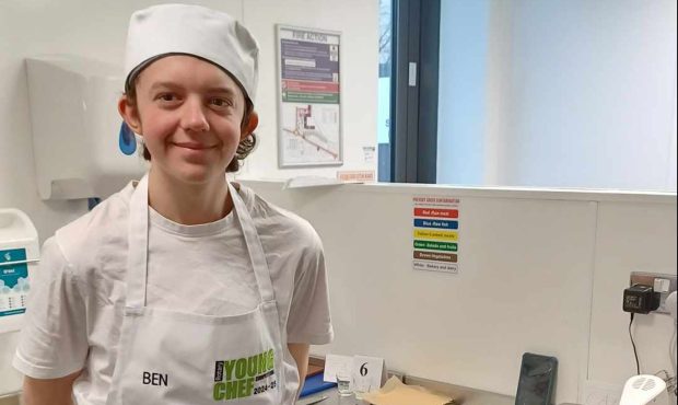 Ben Malcolm, a fourth year student at Mackie Academy, came out on top at the Scottish Regional Final for Rotary Young Chef. Image: Aberdeenshire Council