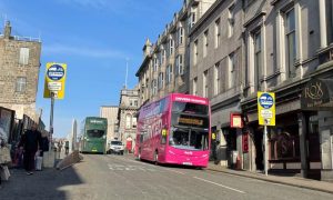 Aberdeen bus gate on Market Street.