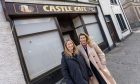 Angie and Lindsay Boyd Shearer photographed outside the Castle Cafe, Huntly.