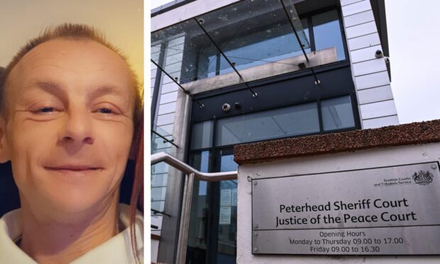 Duncan Elrick appeared at Peterhead Sheriff Court for the trial. Image: Facebook/DC Thomson