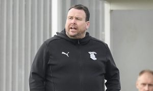 Inverness Caledonian Thistle head coach Scott Kellacher during his team's 1-0 SPFL League One wi9n at Dumbarton on March 8, 2025.