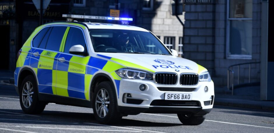 Police car in Aberdeen. 