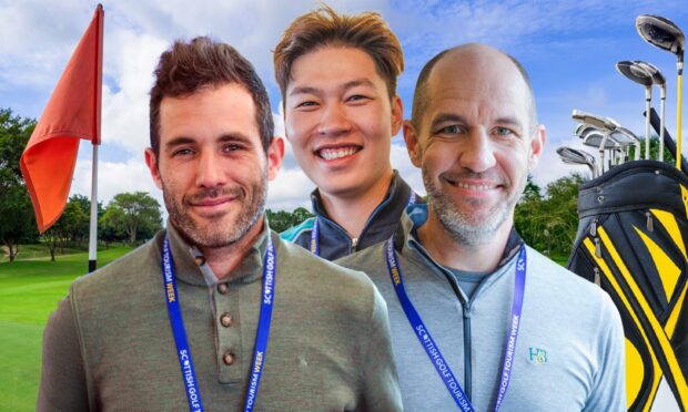 Golf tourism bosses To go with story by Denitsa Andonova. Golf tourism bosses Francisco Martos, Jeffrey Ouyang and Daniel Jones pictured in that order from left to right